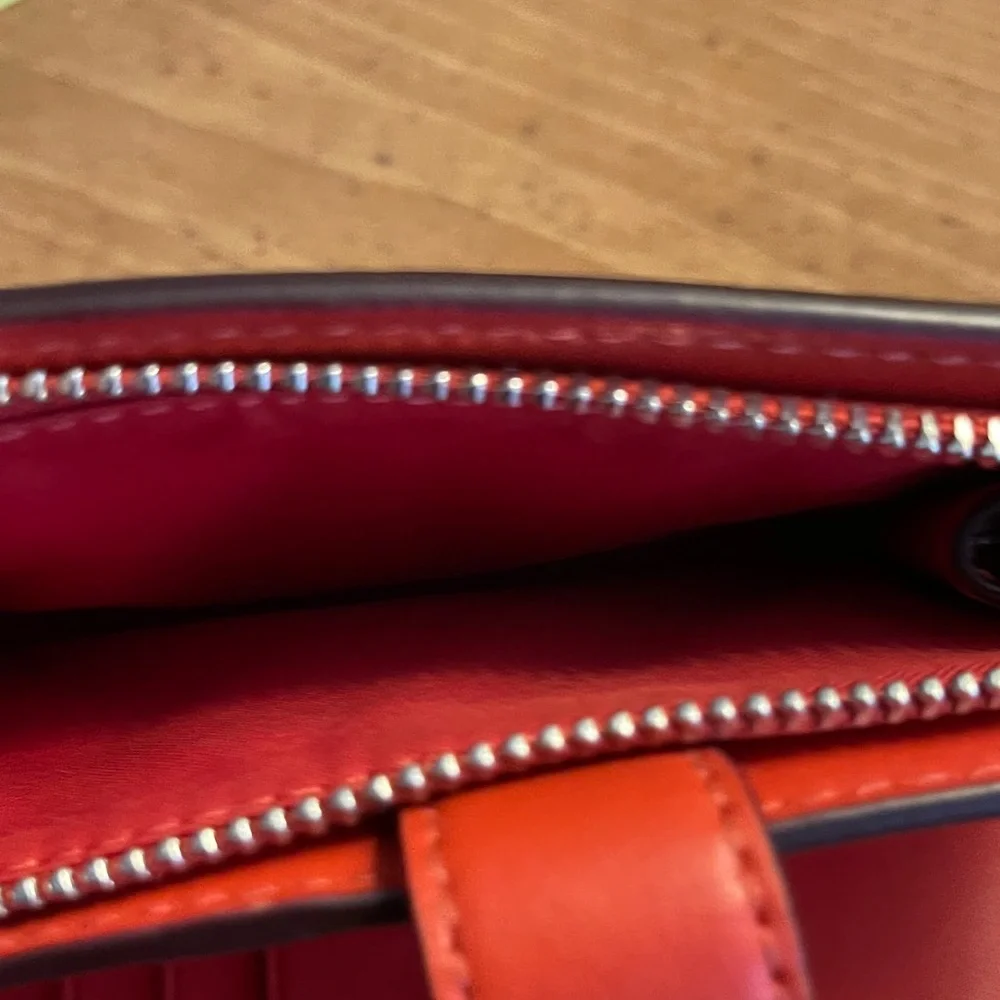 Coach Tan and Orange wallet. - Picture 6 of 6